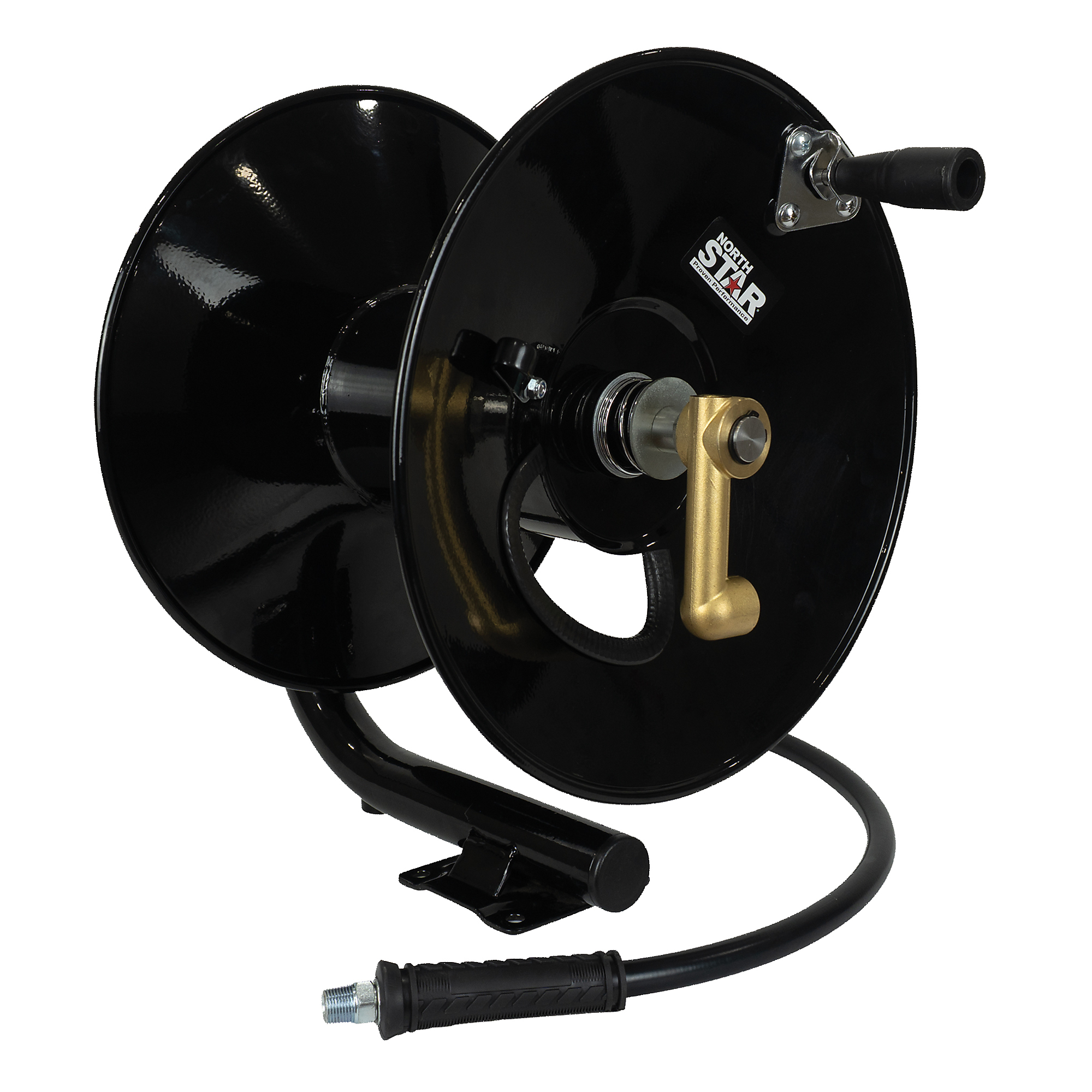 NorthStar Pressure Washer Manual Hose Reel, Fits 100ft. x 3/8in. Hose